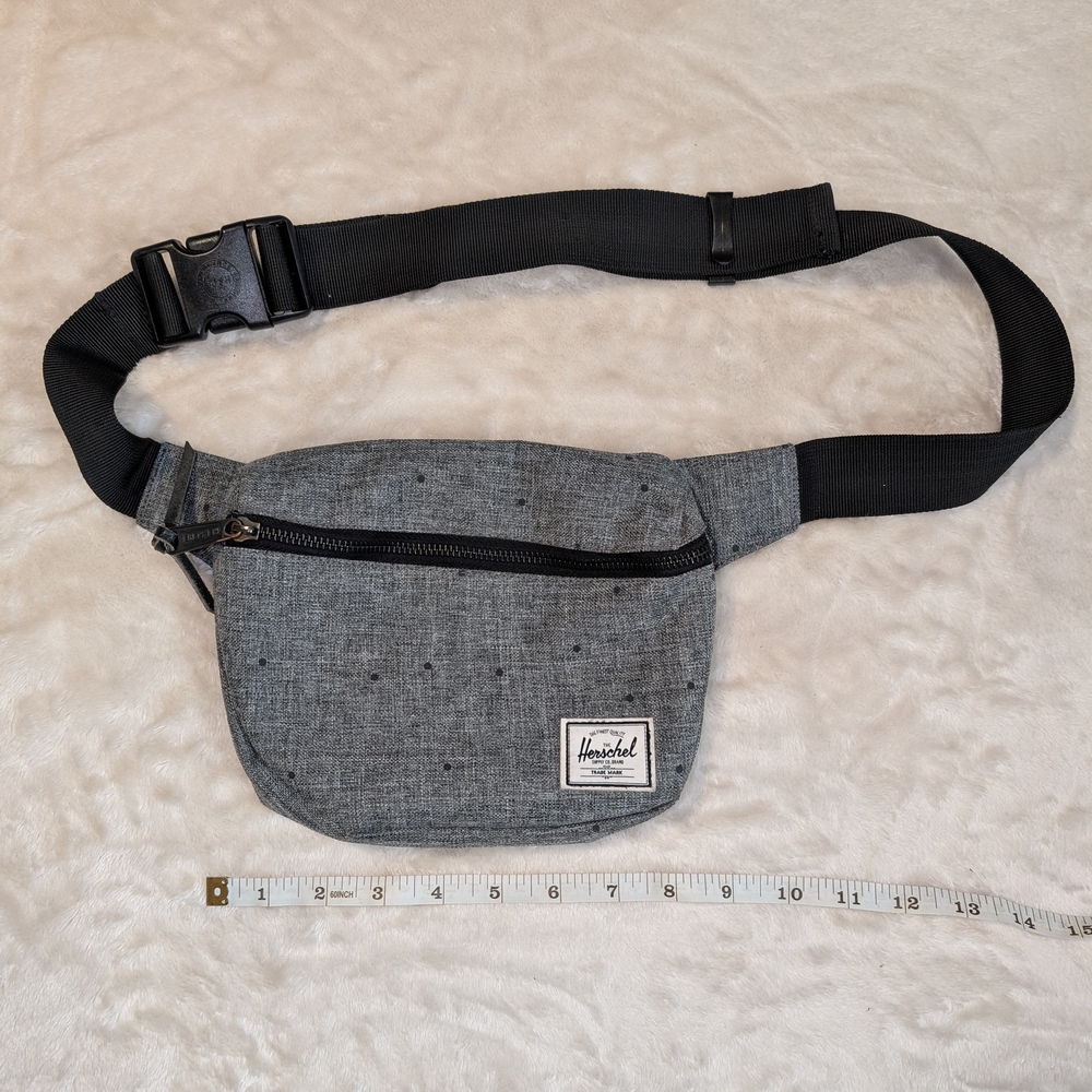 Herschel Supply Company Black and Gray Crossbody Bag